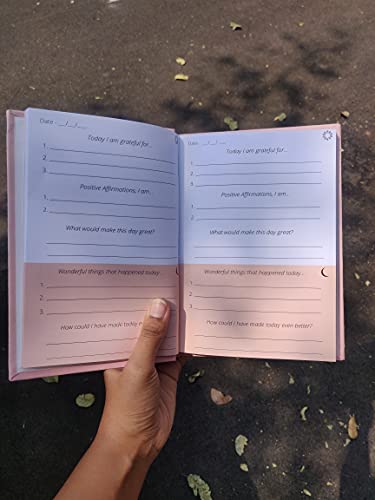 Self Help Personality Development Book, a Quick Moments of Thankfulness, and Your Daily Dose of Gratitude (Pink)