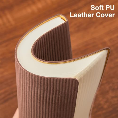 Lined Journal Notebook for Work College Ruled Notebook 5.79" x 8.27" A5 PU Leather Daily Journaling Notebook 216 Pages for Women Men Daily Writing Business School Travel Gift (Dark Pink) - color: 02-Dark Pink-1pack, style: A5 Lined 216pages