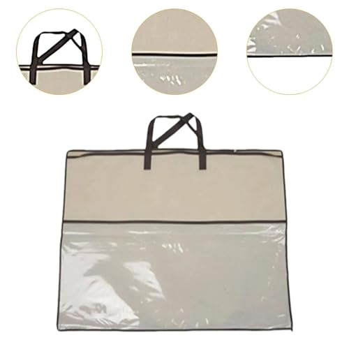 40x55cm Nonwoven Zippered Pillow Storage Bag With Handles Organizers For Bedding Clothes Travel