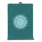 Mandala Yoga Rug, Handmade Geometric Carpet, Meditation Mat, Soft Green Mandala Design, Boho Living Room Accent, Custom Gift Idea