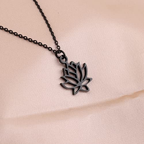 bobauna Yoga Flower Yoga Symbol Pendant Necklace Yoga Jewelry