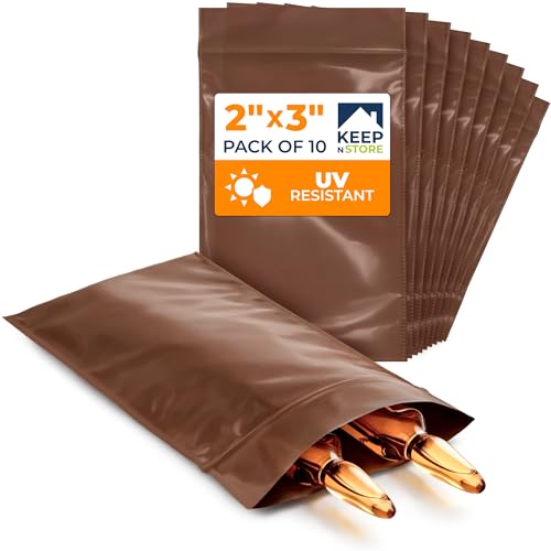 2"x 3" UV Protective Amber Zip Bags, Pack of 10 - Resealable Light-Blocking Plastic Bags for Packaging Light-Sensitive Products, Heavy Duty 3 mil Thick, Moisture Resistant Storage - size: 2"W x 3"L, style: Pack of 10