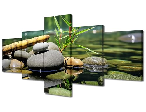TUMOVO Canvas Print Buddhist Meditates Wall Art Wall Pictures for Home Decor Buddha Statue Flowers Paintings Artwork Zen Pictures Photo Prints on Canvas Framed Ready to Hang, 50" Wx24 H - color: Artwork-08, size: 50"Wx24"H