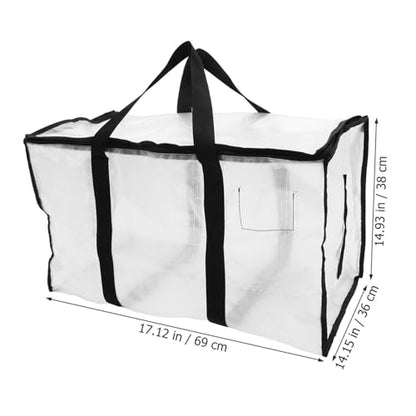Happyyami Extra Large Storage Bag for Relocation Heavy Duty Waterproof Portable Storage Solution for Bedding and Sundries for Travel and Organizing