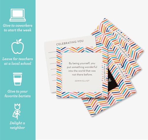 Compendium ThoughtFulls Pop-Open Cards — 4-Pack of You're Awesome, You Matter, You're Wonderful, Yay You —120 Pop-Open Cards, Each with a Different Message Inside - color: Awesome, Matter, Wonderful, Yay You