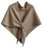 Shawl Wraps For Women,Womens Knitted Knotted Shawls Wool Cashmere Shoulder Top Sweater Shawl Scarf for Fall Winter - color: Khaki