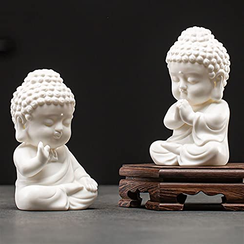 Desktop Decorations Chinese White Porcelain Creative Small Tathagata Buddha Desktop Decoration Home Living Room Office Desktop Zen Decoration Desktop Decoration