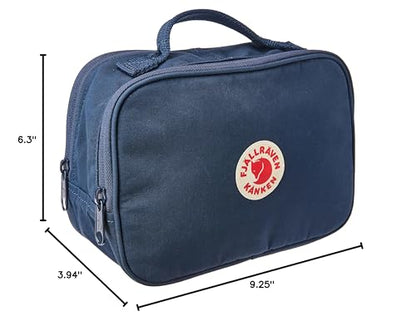 Fjällräven Kanken Toiletry Bag - Strong, Reinforced, Durable Fabric, Organized Storage - Travel - color: ['Navy']
