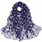 Pokeedioty Scarfs for Women Lightweight Fashion Scarves Elegant Floral Pattern Sheer Scarfs Sunscreen Shawls Wraps - color: P 0119