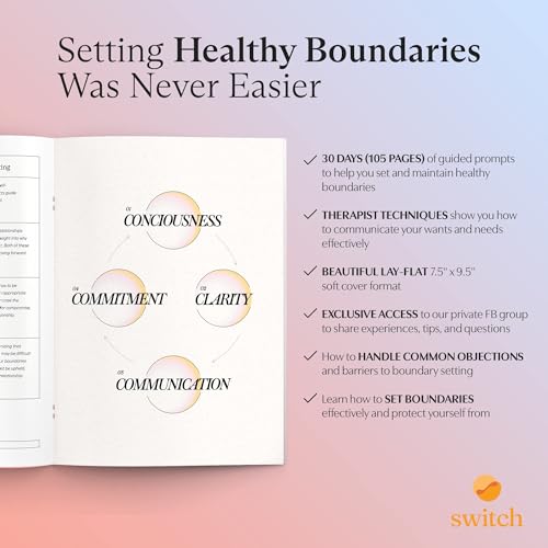 Research Boundaries & Self Care Journals - Psychologist-Backed, Therapist-Recommended Manifestation & Affirmation Journals for Women