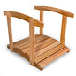 All Things Cedar Wooden Bridge, Outdoor Garden Walkway with Side Rails, 3', Natural - size: 3-Ft Bridge & Rails