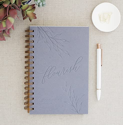 Flourish // Wellness Journal for women, Self Care Journal, Mindfulness Journal, Positivity Journal, Gratitude Journal, Daily Journal, Inspirational