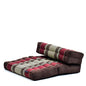 Leewadee Foldable Floor Mattress – 2 in 1 Floor Meditation Mat for Yoga and Relaxation, Seating Futon with Kapok - color: Sf19 - Red, Brown
