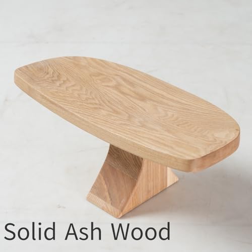 Seiza stool，Kneeling stool for meditation，Single Pedestal Meditation Stool for Ankle Space, Solid Ash Wood Ergonomic Seiza Chair for Yoga & Zen, Posture Support Seat, No Assembly Meditation Bench