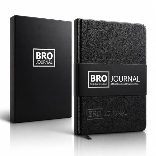 Self Mastery Journal for Men | 12-Week Guided System for Gratitude, Mindfulness & Habit Building with Structured Daily Prompts | Build Discipline & Mental Clarity | A5 Vegan Leather Hardcover | Gift-Ready