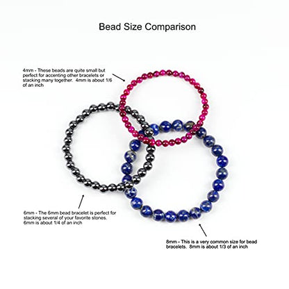 Cherry Tree Collection Gemstone Beaded Stretch Bracelet 8mm Round Beads 7" - color: Chocolate Faceted Agate