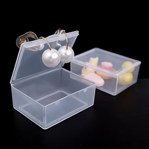 Transparent Storage Box Rectangular Plastic Jewelry Stationery Container Case Multipurpose Home Organizer Boxes