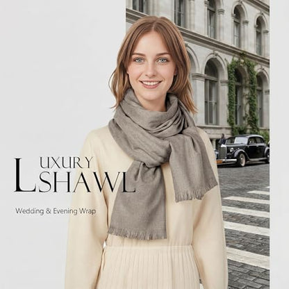 Shawl Wraps for Women Pashmina Shawls and Wraps for Evening Dresses Large Soft Scarf Winter Scarf Wedding Shawl… - color: Coffee