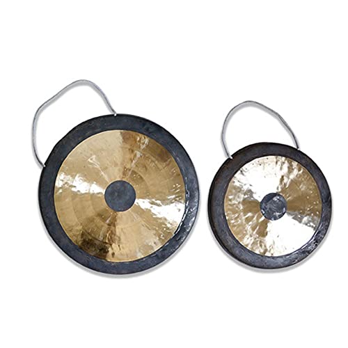 Desktop gong Percussion Instruments Zen Decor Includes Mallet and Lanyard/Authentic China/Focused on Tone/Selected Handcrafted Quality/Perfect for Sound Restoration Home or Office - color: 2, size: 36cm