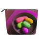 Yoga Meditation Versatile Travel Toiletry Bag - Fake Hemp Makeup Bag, Perfect for Daily Use & Business Trips