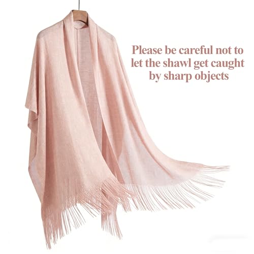Sparkle Metallic Evening Shawls for Women formal Party Dresses Beach Travel Cardigan Shawl Wrap for Swimsuit - color: M-light Pink