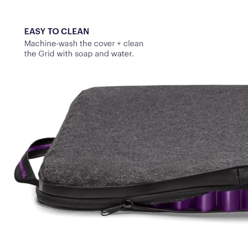 Purple Simply Seat Cushion | Pressure Reducing Grid Designed for Ultimate Comfort | Designed for Cars and Travel | Made in The USA - size: Simply