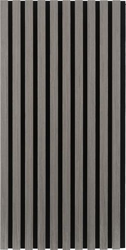 Fuji Boeki 40968 Wood Sound Absorbing Wall Panel, Soundproofing, Width 15.9 x Depth 0.7 x Height 31.5 inches (40.5 x 1.8 x 80 cm), Light Gray - color: Gray (Light Gray)