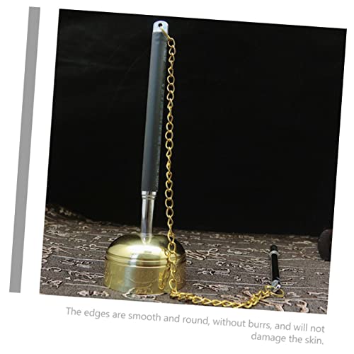 Temple Supplies Meditation Bell Meditation Cushion Brass Call Bell Dinner Bell Desk Topper Classroom Bell Handbell Instrument Handheld Bell The Bell Metal Nurse Desktop(1pcs) - color: 1pcs