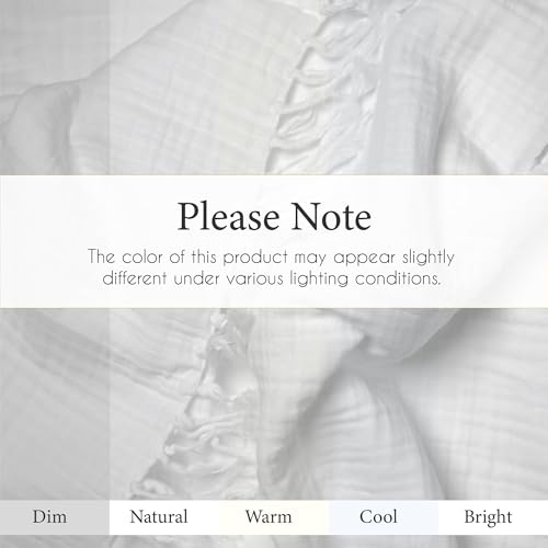 Salt Earth 100% Cotton Muslin Throw Blanket, Gauze Blanket 50"X60" Throw with Tassel 4 Layered for Couch, Bed, Living Room, Lightweight & All Season Blankets & Throws, Nature & Skin Friendly(White) - color: White, size: 50"X60" Throw