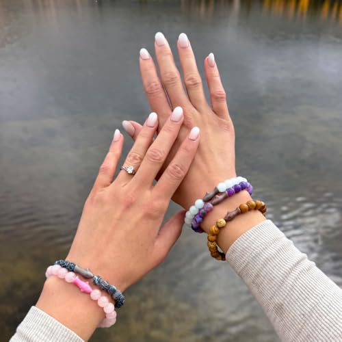 Fahlo Shark Tracking Bracelet – Track a Real Shark's Journey – Supports Wildlife Conservation – Elastic – on Interactive Mobile App Map – Unisex Ocean Conservation Gift - color: Seafoam