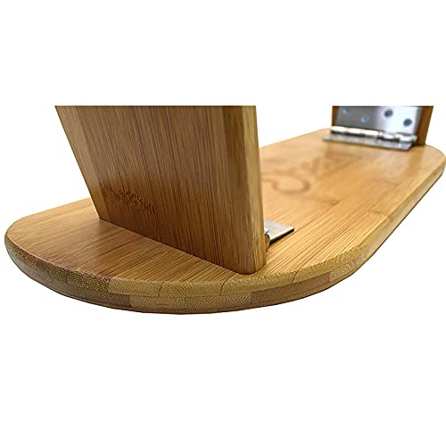 Kneeling Meditation Bench with Foldable Bamboo Meditation Bench Legs, Perfect Kneeling Stool Ergonomic Bamboo Bench - Includes Carrying Bag