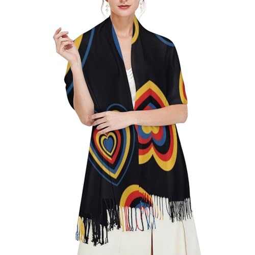 Ladies Warm Autumn Scarf Pashmina Wraps Shawl Winter Cozy - color: Picture (377)