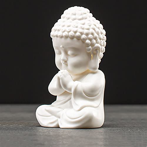 Desktop Decorations Chinese White Porcelain Creative Small Tathagata Buddha Desktop Decoration Home Living Room Office Desktop Zen Decoration Desktop Ornaments