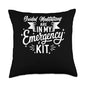 Guided Meditations in Emergency Kit Throw Pillow - size: 18x18