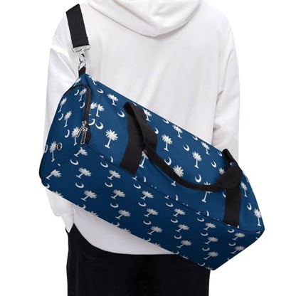 South Carolina Flag Art Large Capacity Portable Fitness Bag, Easy to Carry - color: South Carolina Flag art