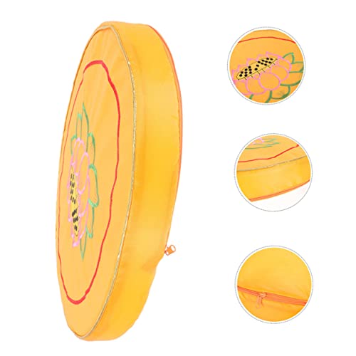 PRETYZOOM 2pcs Round Meditation Cushion Set Comfortable Prayer Mat for Home Use Cotton-Filled Yoga Seat Cushion for Zen Meditation and Spiritual Practices