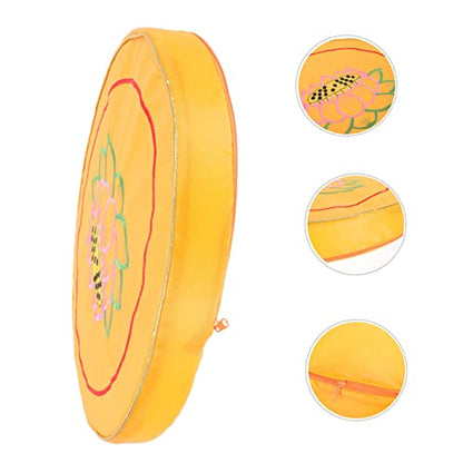 PRETYZOOM 2pcs Round Meditation Cushion Set Comfortable Prayer Mat for Home Use Cotton-Filled Yoga Seat Cushion for Zen Meditation and Spiritual Practices