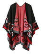 Urban CoCo Women's Color Block Shawl Wrap Open Front Poncho Cape - color: Series 21-black