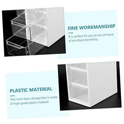 Alipis Desk Storage Case Drawer Dividers Mini Organizer Jewelry Box Tabletop Eco-friendly Space-saving
