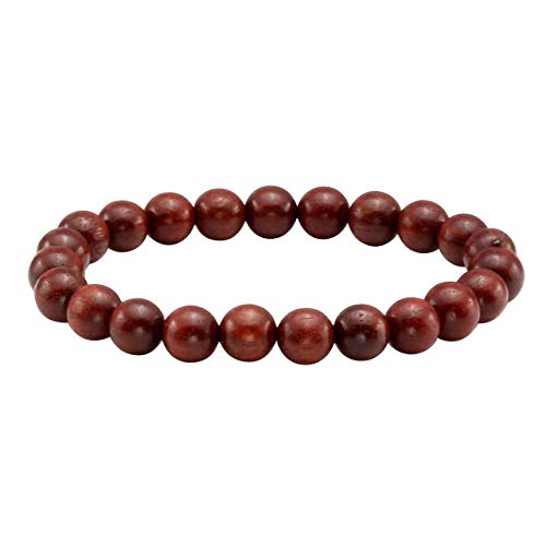 Men Women Wooden Bead Bracelet Natural Wood Yoga Bracelet Bangle - color: G1:1pcs 8mm