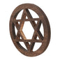 HOOTNEE Wooden Star Altar Decor Carving for Rituals Retro Style Ceremony Ornament for Home Decoration and Spiritual Practices Versatile Mat for Altar Wall Art