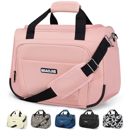 Underseat Carry On Luggage Lightweight Travel Tote Weekender Bag Overnight Duffle Bag for Travel, Travel Essentials Personal Item Travel Bag for Women and Men, Pink-18Inch - color: Pink, size: 18IN