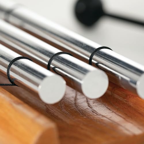 Woodstock Wind Chimes Zenergy Trio Hand Chime, Silver (7.7") Musically Tuned for Meditation, Yoga and Mindfulness, Great for Classrooms - size: 7.7"