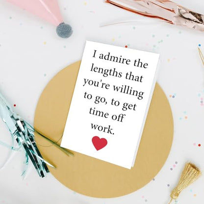 Funny Get Well Soon Card for Colleague, Friend, Brother, Sister, or anyone else, Encouragement Card, Think Of You Gift for Women Men - color: #3