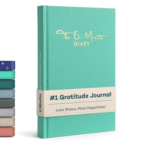 6-Minute Diary – 3-Million-User Gratitude Journal for Women & Men with Prompts – Guided Self Care Book Based on Positive Psychology – Daily Manifestation - color: Turquoise