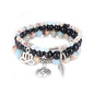 Tree of Life Yoga Healing Stone Bracelets,Multilayer Lotus Chakra Stone Reiki Bracelet Sets,Anxiety Crystal Natural Stone,for Women Stress Relief - style: Shoushan Stone+golden obsidian