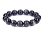 Keleny Natural Gem Semi Precious Gemstones 14mm Round Beads Crystal Stretch Bracelets 7 Inch Unisex - color: A Grade Golden Obsidian