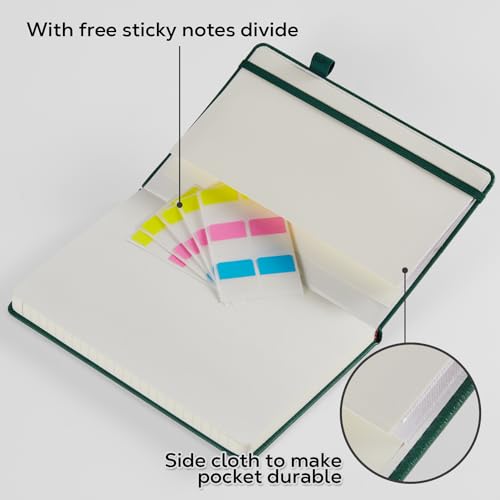 2 Pack Lined Journal Notebook, A5 (5.7"x8.4") Journaling Notebooks for Women Men Writing Work, Black Leather Hardcover, 160 Pages, 100GSM Paper, Daily Journal College Ruled, School Office Supplies - color: Black