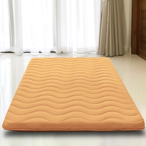 Japanese Floor Mattress, 100% High Density Comfortable Foam, 4" Thicken Foldable Mattress Tatami Mat Sleeping Pad, Ideal for Comfort and Support, Kids Floor Lounger Pillow Bed Sofa, Coffee, Twin - color: Coffee, size: Twin( 80 x 39 )