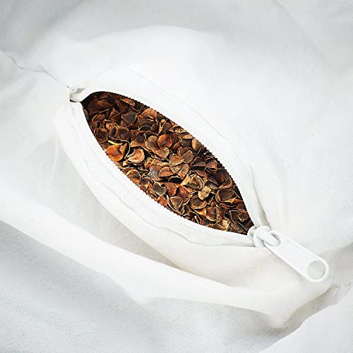Meditation Cushion Round Cotton and Buckwheat Stuffing Size36*17cm